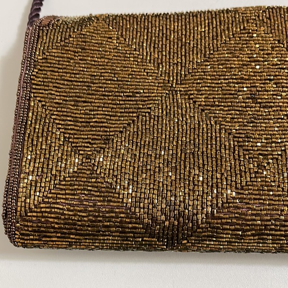 Vintage Marshall fields, copper beaded purse - Picture 14 of 16